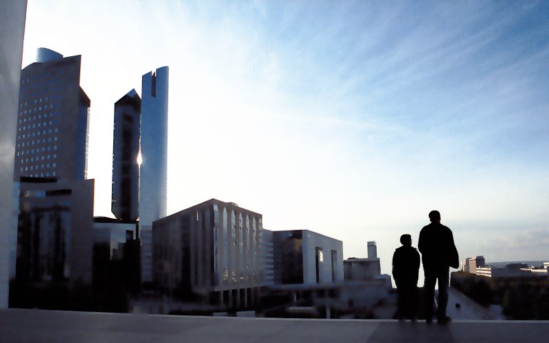 Sous La Grande Arche - by Tony Karp