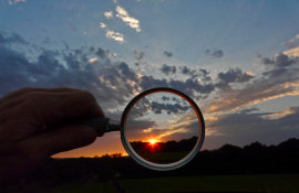 Sunset and the Far-up Lens - by Tony Karp